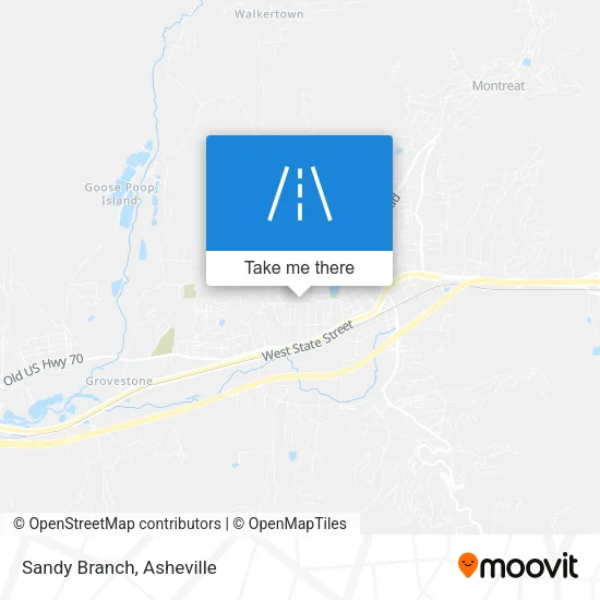 Sandy Branch map