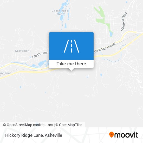 Mapa de Hickory Ridge Lane