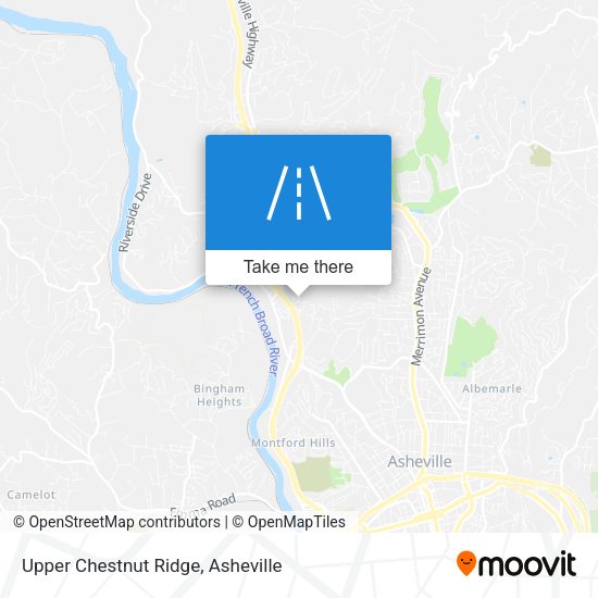 Upper Chestnut Ridge map