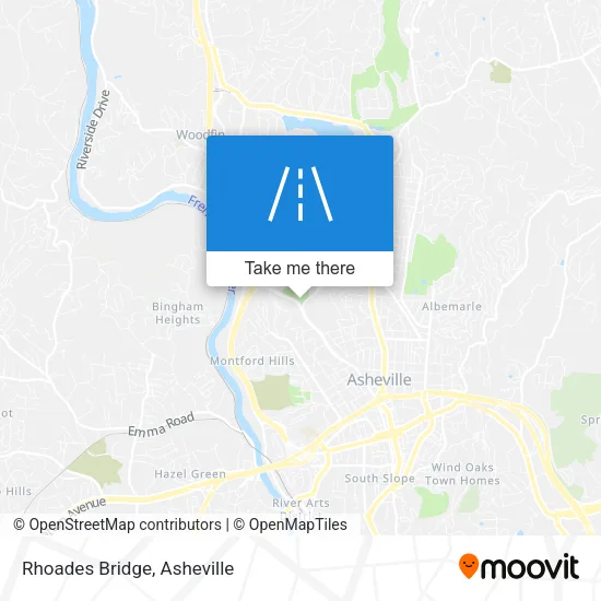 Mapa de Rhoades Bridge