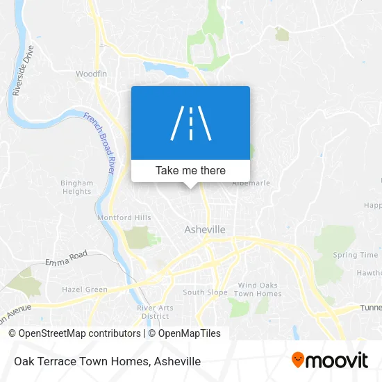 Oak Terrace Town Homes map