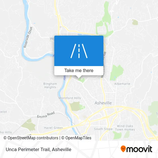 Mapa de Unca Perimeter Trail