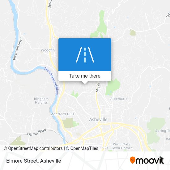 Mapa de Elmore Street