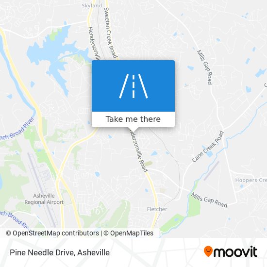 Pine Needle Drive map