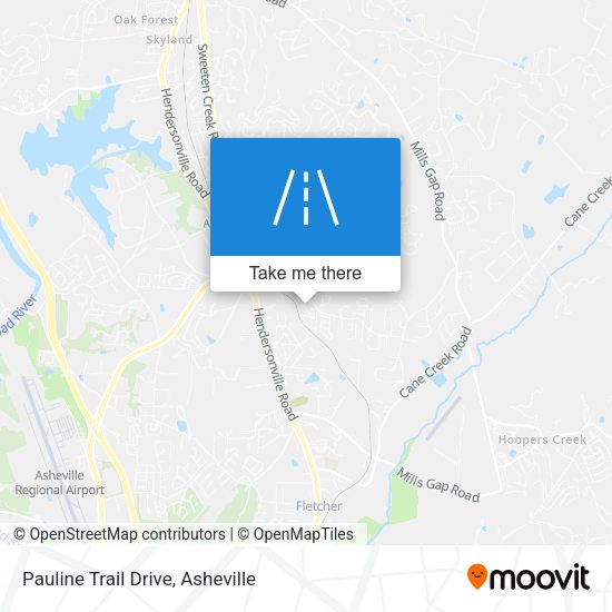 Pauline Trail Drive map