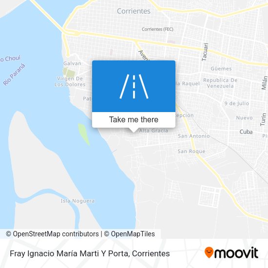 Fray Ignacio María Marti Y Porta map