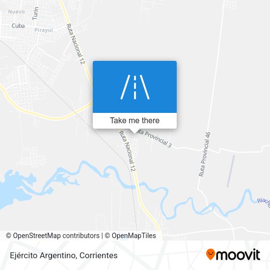 Ejército Argentino map