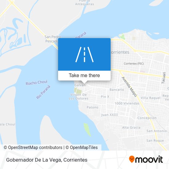 Gobernador De La Vega map