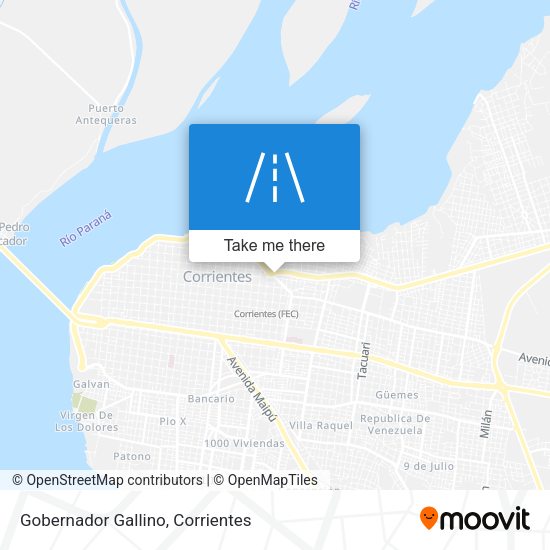 Gobernador Gallino map