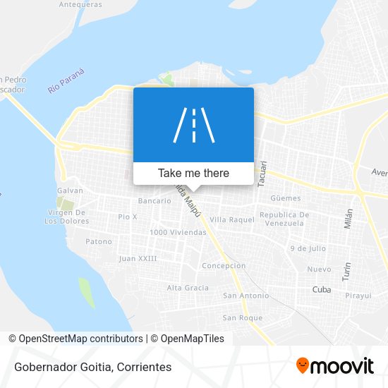 Mapa de Gobernador Goitia
