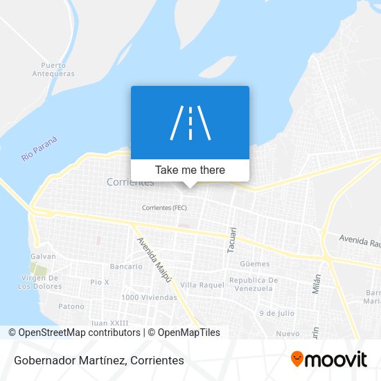 Gobernador Martínez map