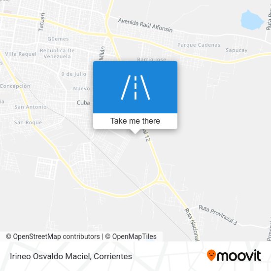 Irineo Osvaldo Maciel map