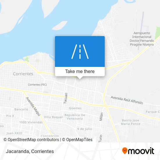 Jacaranda map