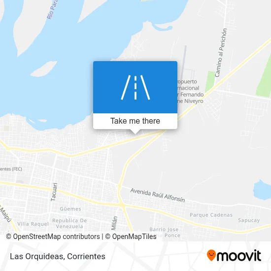 Las Orquideas map