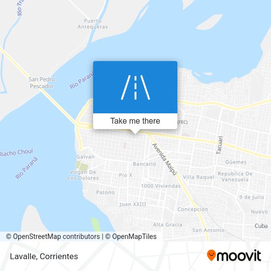 Mapa de Lavalle