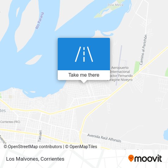 Mapa de Los Malvones