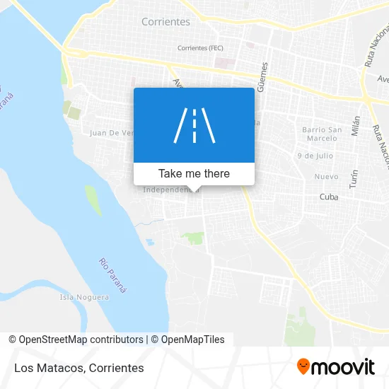 Los Matacos map