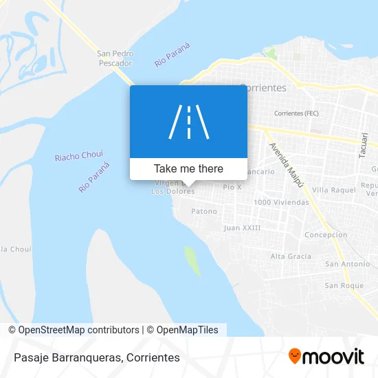 Pasaje Barranqueras map