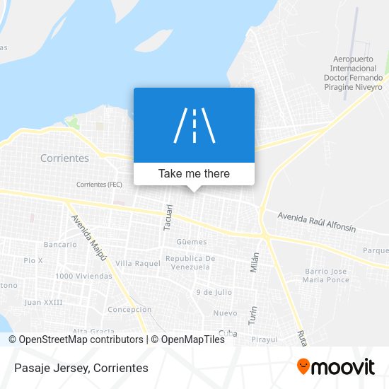 Mapa de Pasaje Jersey