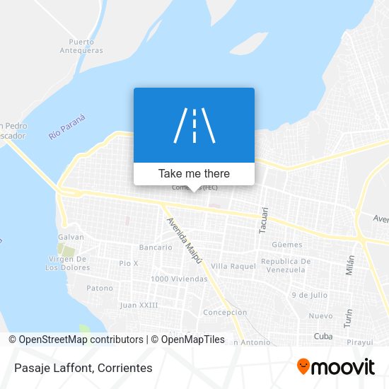 Mapa de Pasaje Laffont