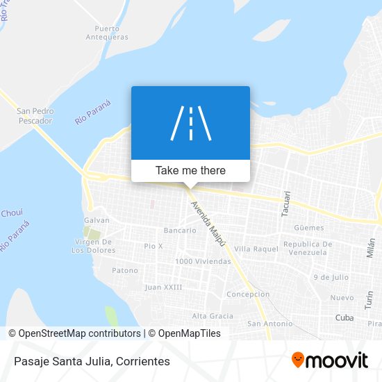 Pasaje Santa Julia map