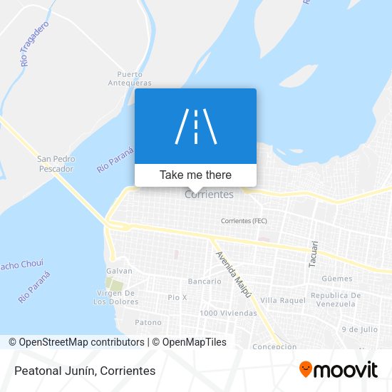 Mapa de Peatonal Junín