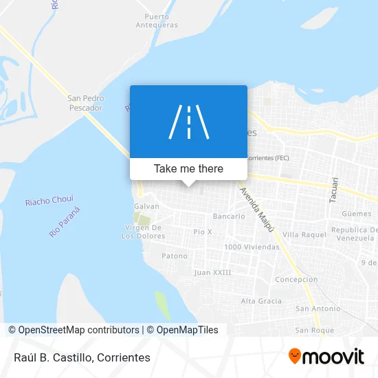 Raúl B. Castillo map