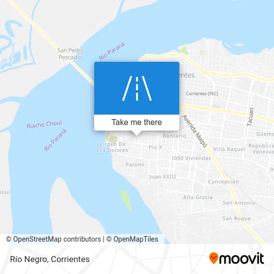 Río Negro map