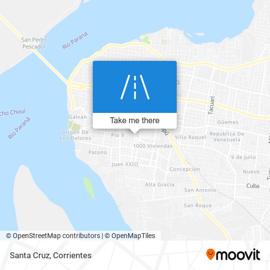 Santa Cruz map