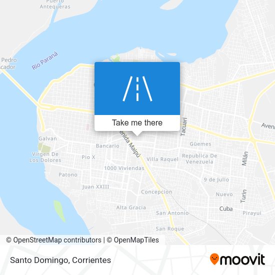 Mapa de Santo Domingo