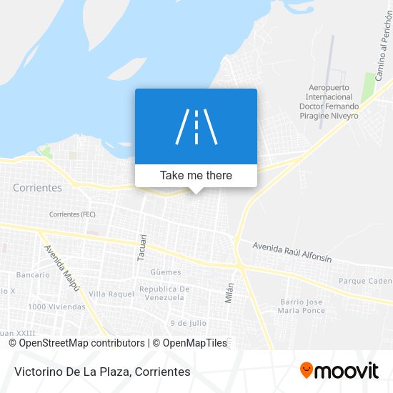 Victorino De La Plaza map