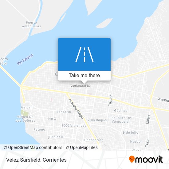 Vélez Sarsfield map