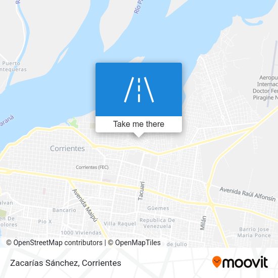 Mapa de Zacarías Sánchez