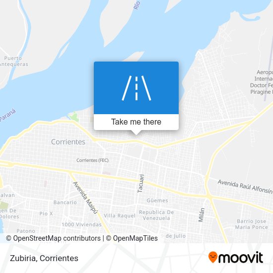 Mapa de Zubiria