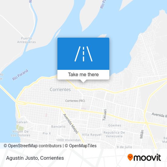 Agustín Justo map