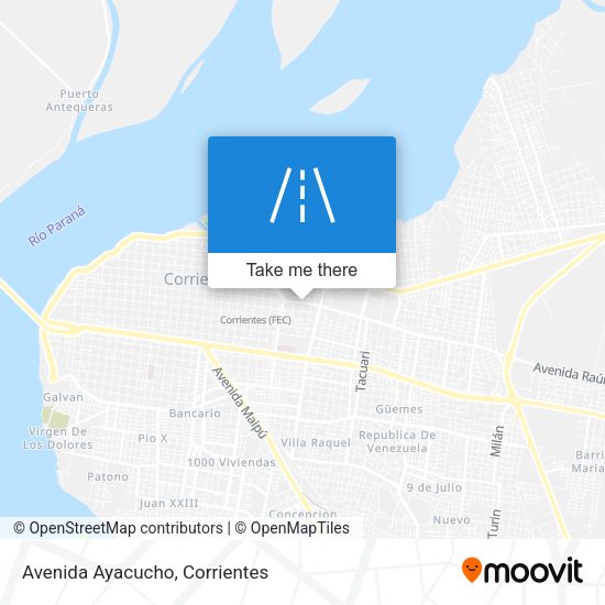 Mapa de Avenida Ayacucho