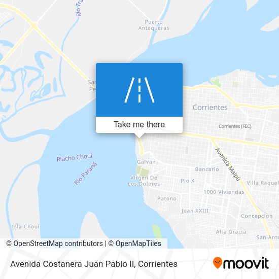 Avenida Costanera Juan Pablo II map