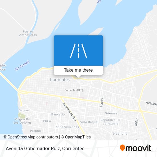 Mapa de Avenida Gobernador Ruiz