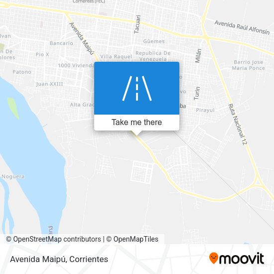 Avenida Maipú map