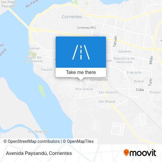 Avenida Paysandú map