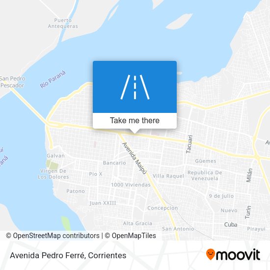 Avenida Pedro Ferré map
