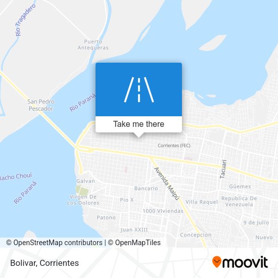 Mapa de Bolivar