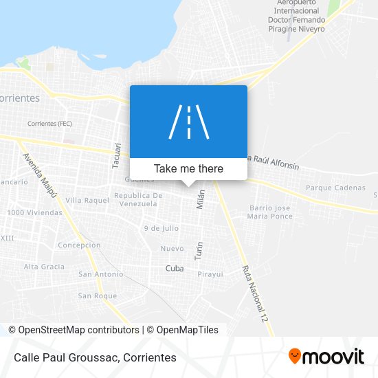 Mapa de Calle Paul Groussac