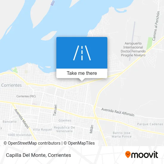 Capilla Del Monte map