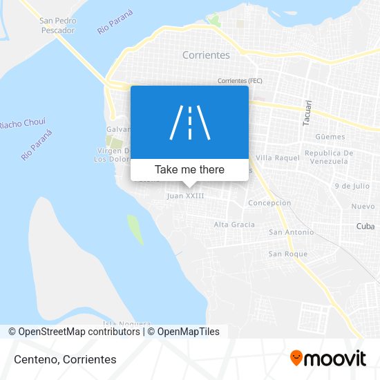 Mapa de Centeno