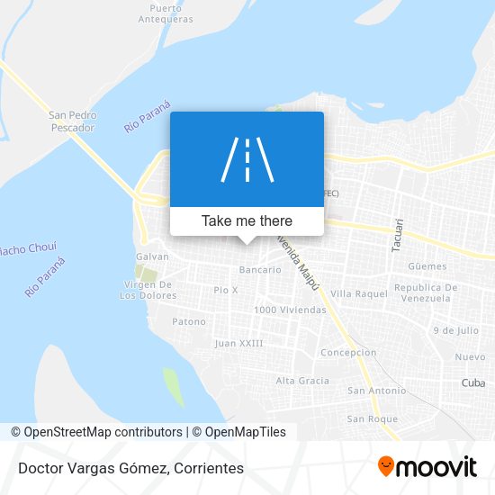 Doctor Vargas Gómez map