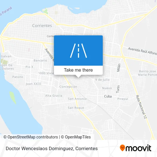 Doctor Wenceslaos Dominguez map