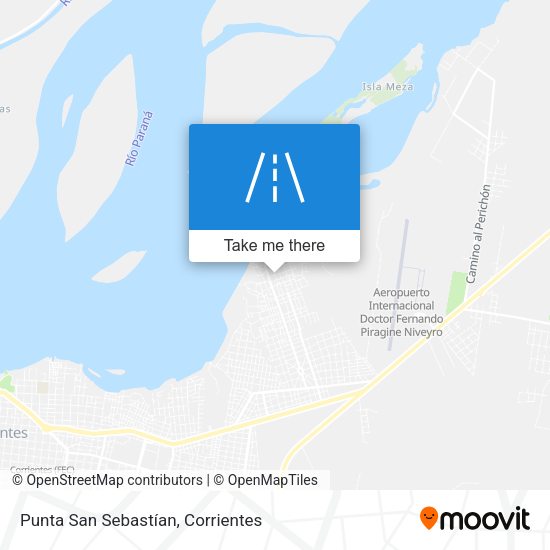 Punta San Sebastían map