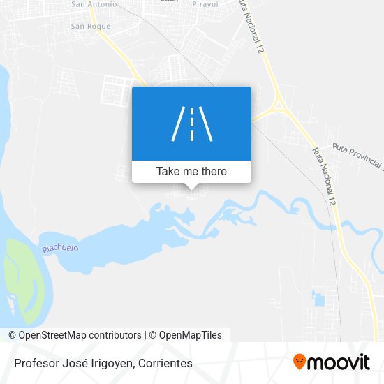 Profesor José Irigoyen map