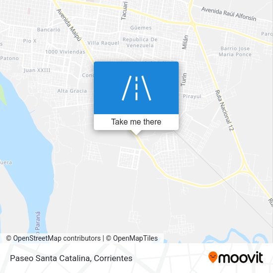 Paseo Santa Catalina map
